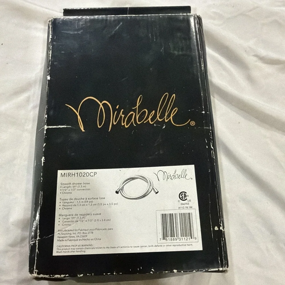 Mitrabelle MIRH1020CP Smooth Hand‎ Shower Hose Polished Chrome